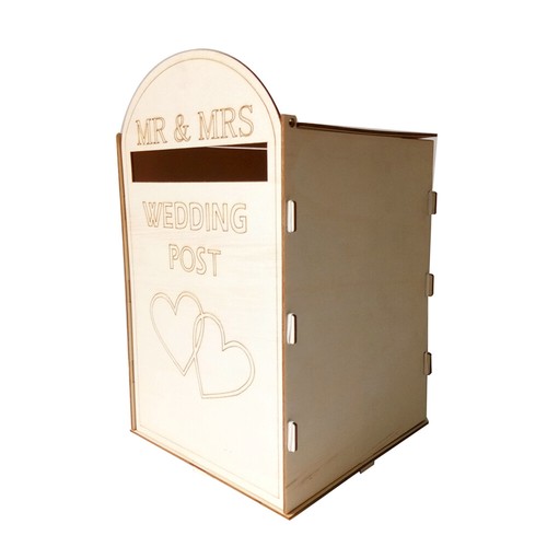 Diy wooden wedding mailbox - wooden,