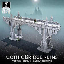 Gothic Bridge Ruins - 28mm 3d