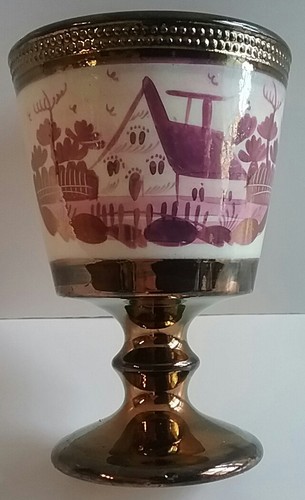 Pink copper lustre - &,