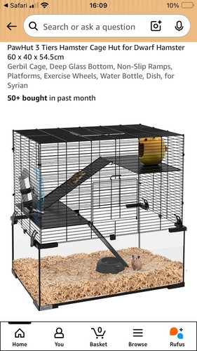 Pawhut tier hamster gerbil - pawhut, 3