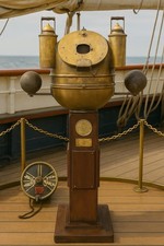 Kelvin & Hughes ship’s binnacle And A Chadburns engine room telegraph