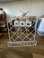 White Shabby Chic Rustic Bird