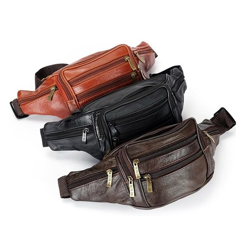 Genuine leather travel waist - leather,
