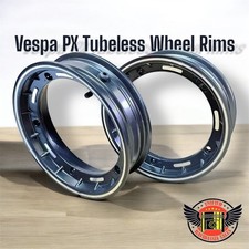 Tubeless Wheel Rims Black Compatible With Vespa PX LML T5 Rim X 2 Clearance