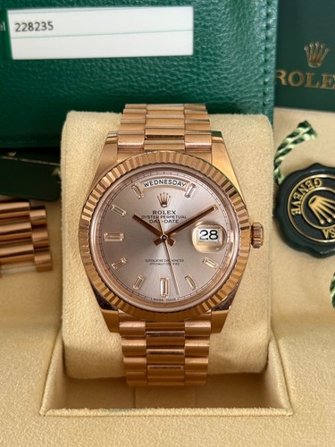 Rolex daydate 18ct rose gold - rolex,