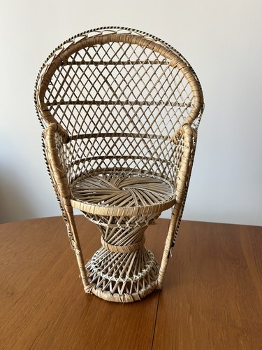 Vintage wicker peacock - wicker, chair