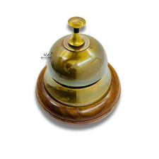 Brass Desk Bell Antique Finish