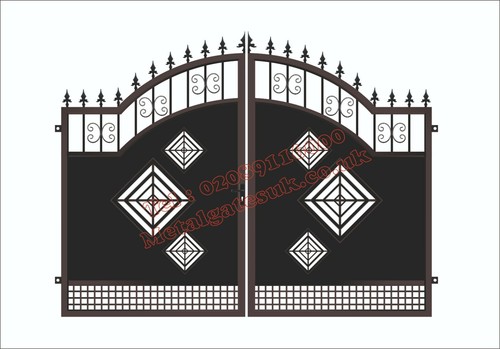 Driveway gates composite - driveway, wood