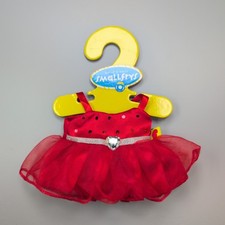 Build a Bear Smallfry/Buddies Red Sparkle Tutu Dress