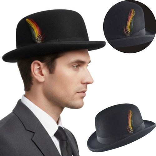 100 wool bowler hat fashion - 100%,