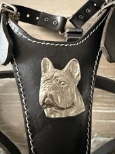 French Bulldog Leather Dog Harness