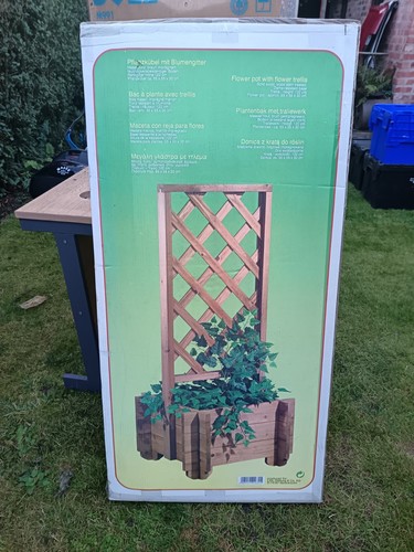 Brand new wooden planter - new,