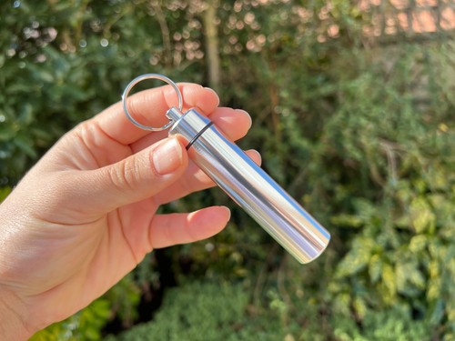 Silver cigarette case holder - silver,