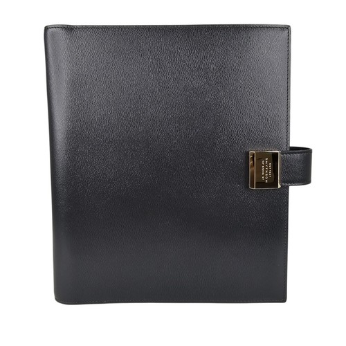 Smythson black leather - smythson,