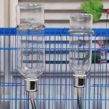 1x Automatic Drinking Fountain Feeder Hanging Type Pet Water Bottle UK E7E4