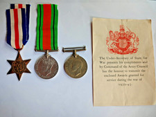 Second World War medals France and Germany star Defence medal 