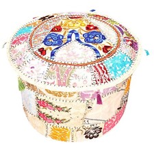 Indian patchwork cotton white - indian,