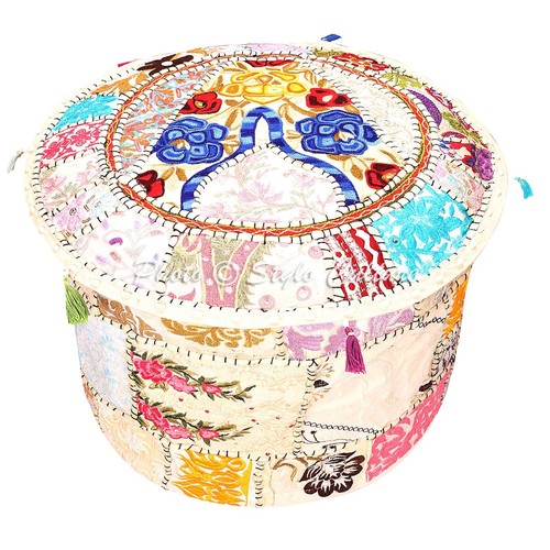 Indian patchwork cotton white - cotton,