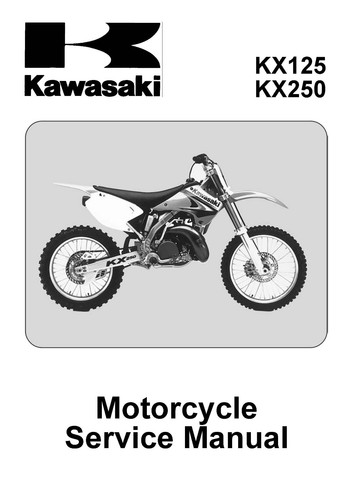 Kawasaki service manual 2003