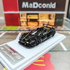Rhino Model Hennessey Venom F5 Black Open Edition Diecast Car Model Collection