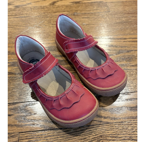 Livie luca red leather mary - red,
