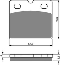 Brake Disc Pads Front L/H Goldfren for 1991 BMW R 80