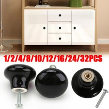 1-32Pcs 38mm Ceramic Door Knobs Drawer Cabinet Wardrobe Pull Handle for Cupboard