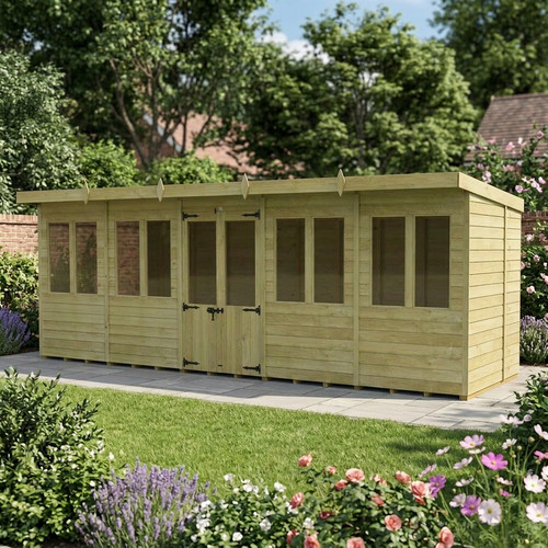 Total sheds pent - total, summer