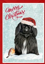 Pekingese Dog A6 (4" x 6") Christmas Card - Blank inside - by Starprint