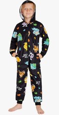 Pokemon Fleece One Piecefor Boys Warm Hooded One piece for Kids 9-10 Years