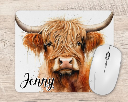 Highland cow mouse - cow,