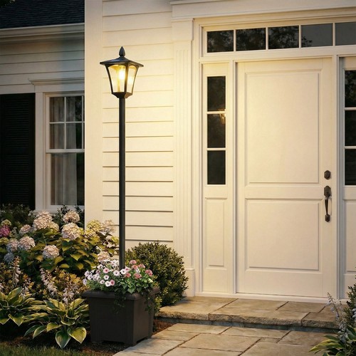 160cm garden solar lamp post - 160cm,