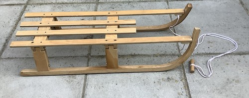 Wooden sledge display prop - wooden,