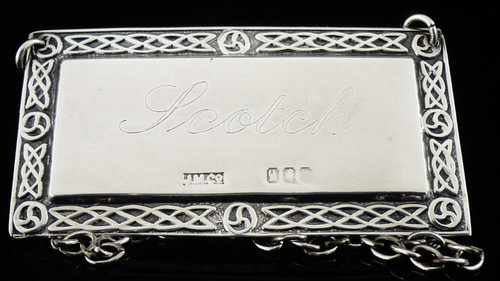 Irish sterling silver decanter - irish,