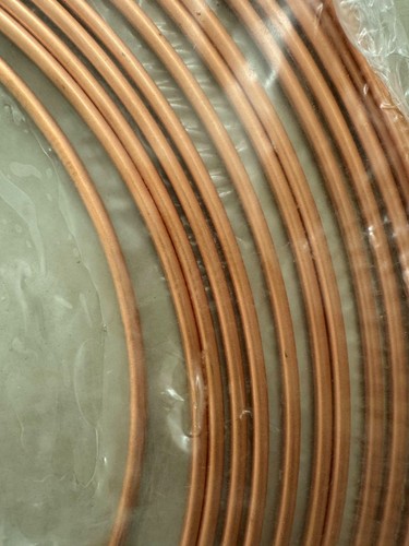 Copper tube coil - tube, 3/16"