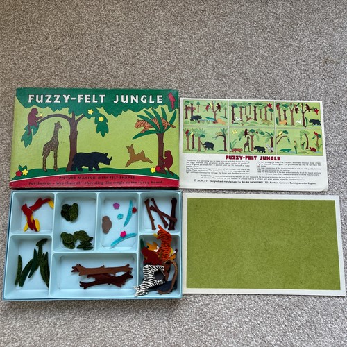 Vintage fuzzy felt jungle - vintage,