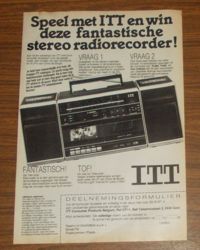 Rare advertising itt touring - itt,