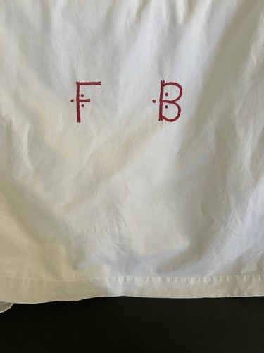 Vintage french cream linen - french,