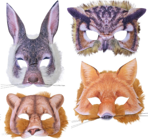 Animal face mask kids adults - animal,