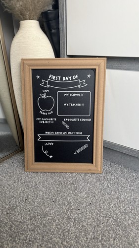 First day school chalk - first,