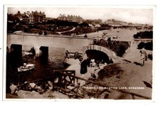 Lincolnshire. Bridge & Boating Lake, Skegness. R/P. Posted.