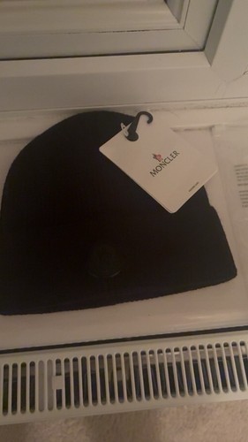Moncler beanie one size blck - one,