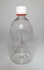 Empty 500ml PET Plastic Clear Boston Bottles With Tamper Proof Cap *Any Amount*