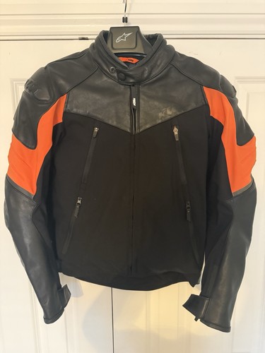 Ktm duke half leather jacket - ktm,