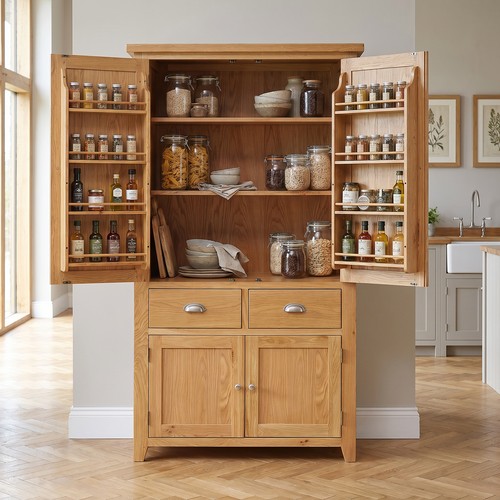 Pantry cupboard cheshire oak - pantry,