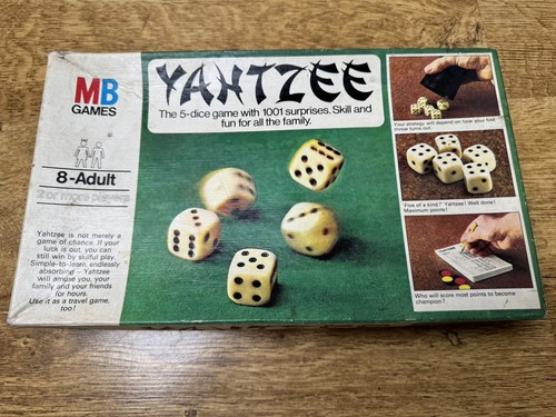 Games classic yahtzee dice - mb,
