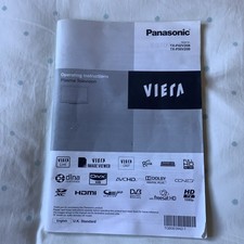 Panasonic Operating Instructions For Plasma TV TX-P42V20B/P50V20B