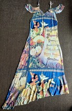 Ladies Spanish boho flamenco style sexy long dress, 12 uk, excellent Condition 