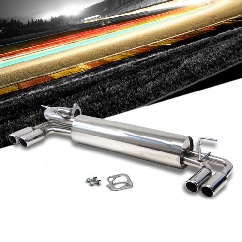 Dual muffler tip catback - muffler,