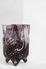 Davidson slag glass spill vase